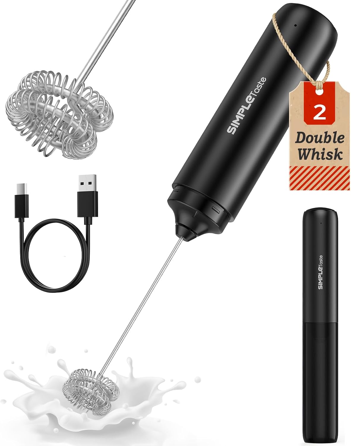 Portable Milk Frother for Café-Quality Drinks