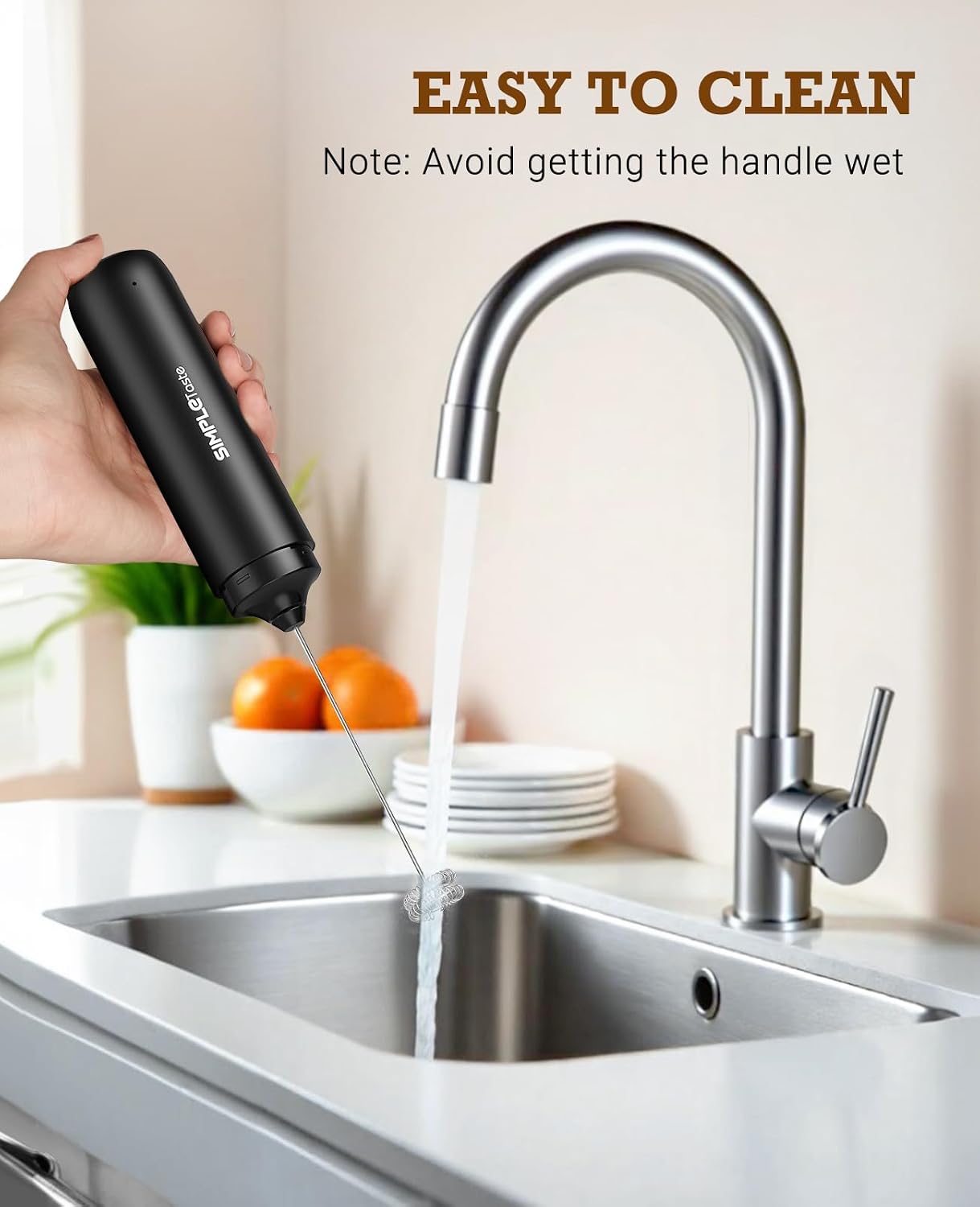 Portable Milk Frother for Café-Quality Drinks