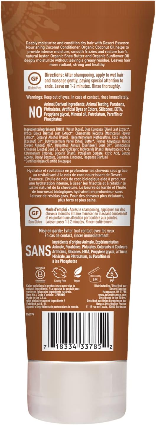 Desert Essence Conditioner Coconut, 8-Ounce