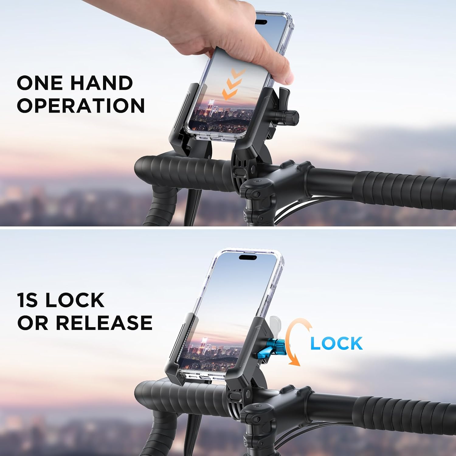 Premium Quick-Release Bike and Motorcycle Phone Mount