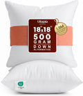 Elegant White Throw Pillow Set