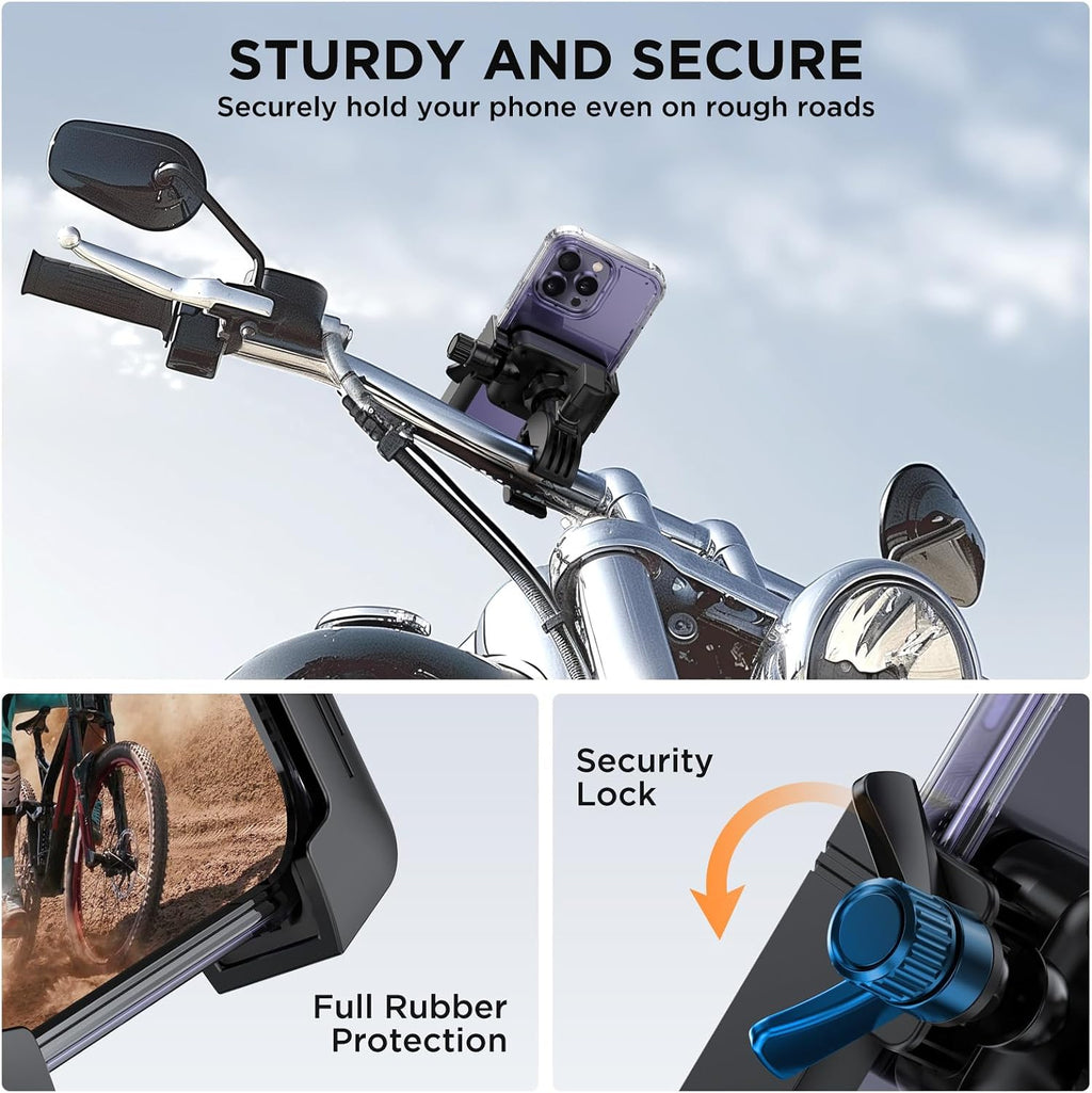 Premium Quick-Release Bike and Motorcycle Phone Mount