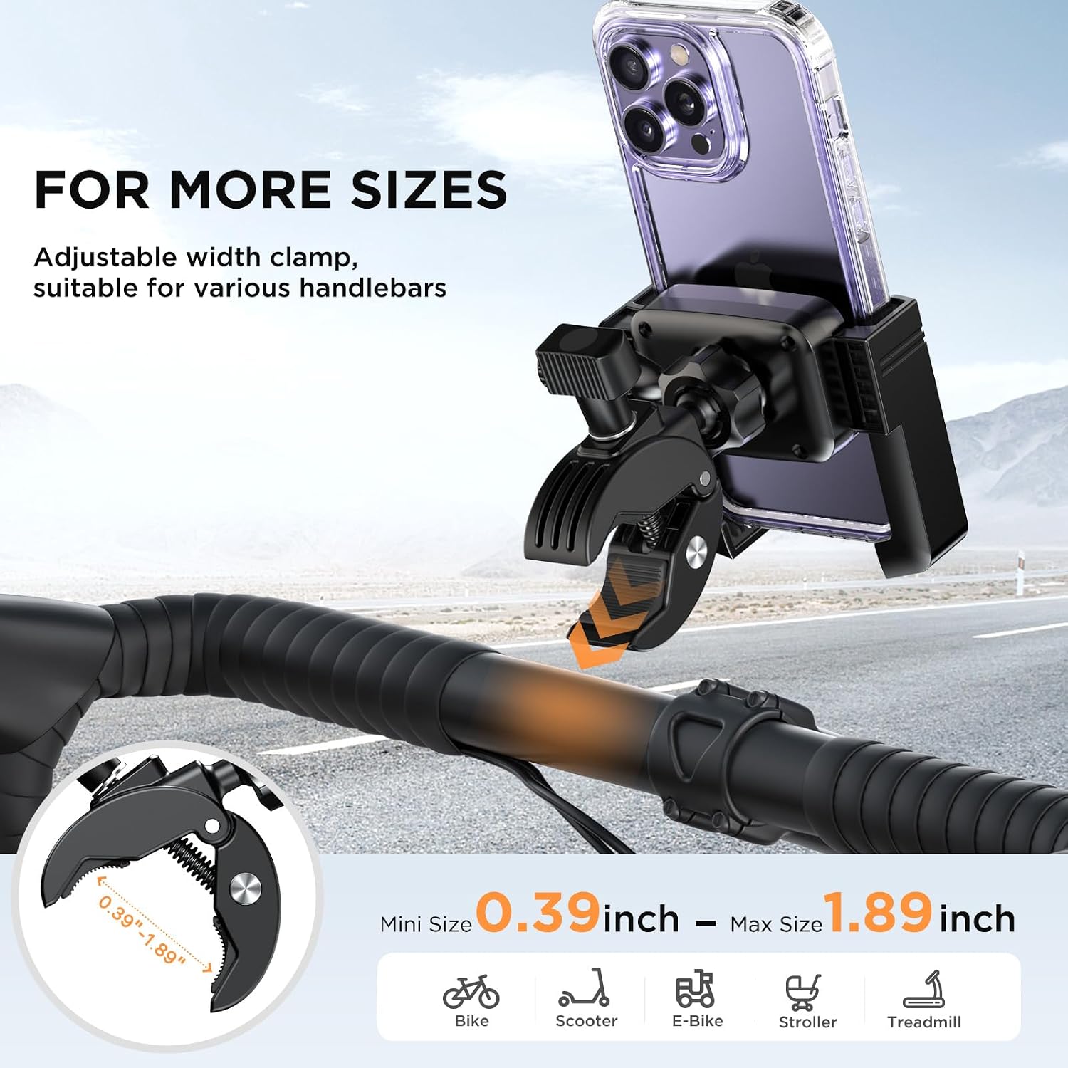 Premium Quick-Release Bike and Motorcycle Phone Mount