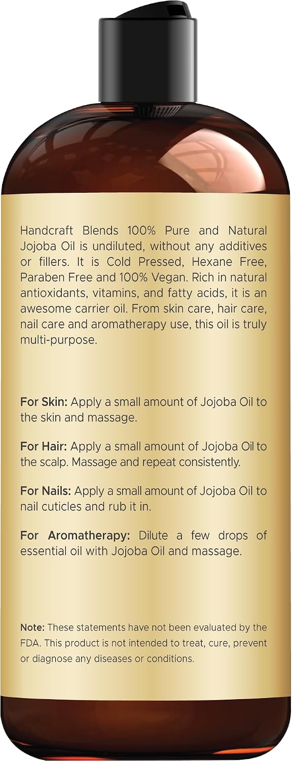 Pure Jojoba Oil for Skin and Hair Care