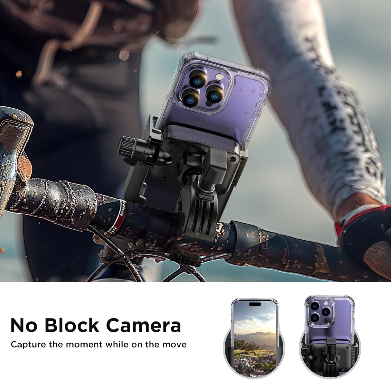 Premium Quick-Release Bike and Motorcycle Phone Mount