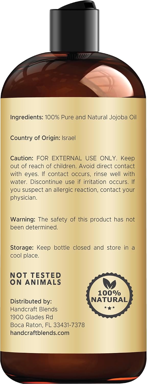 Pure Jojoba Oil for Skin and Hair Care