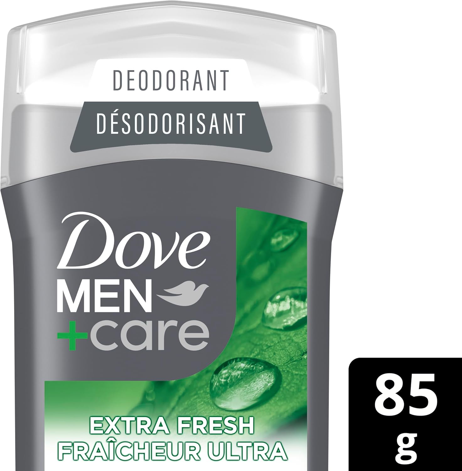 Dove Men+Care Non-Irritant Deodorant Stick Extra Fresh 72H Protection, 85g | Vitamin E, 1/4 moisturizing cream, aluminum-free, non-irritant, citrus scent, men's deodorant stick for 72H odour protection