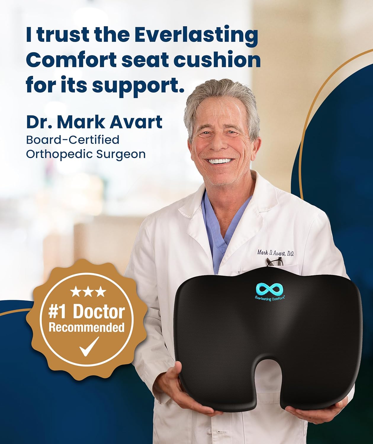 Premium Memory Foam Support Cushion