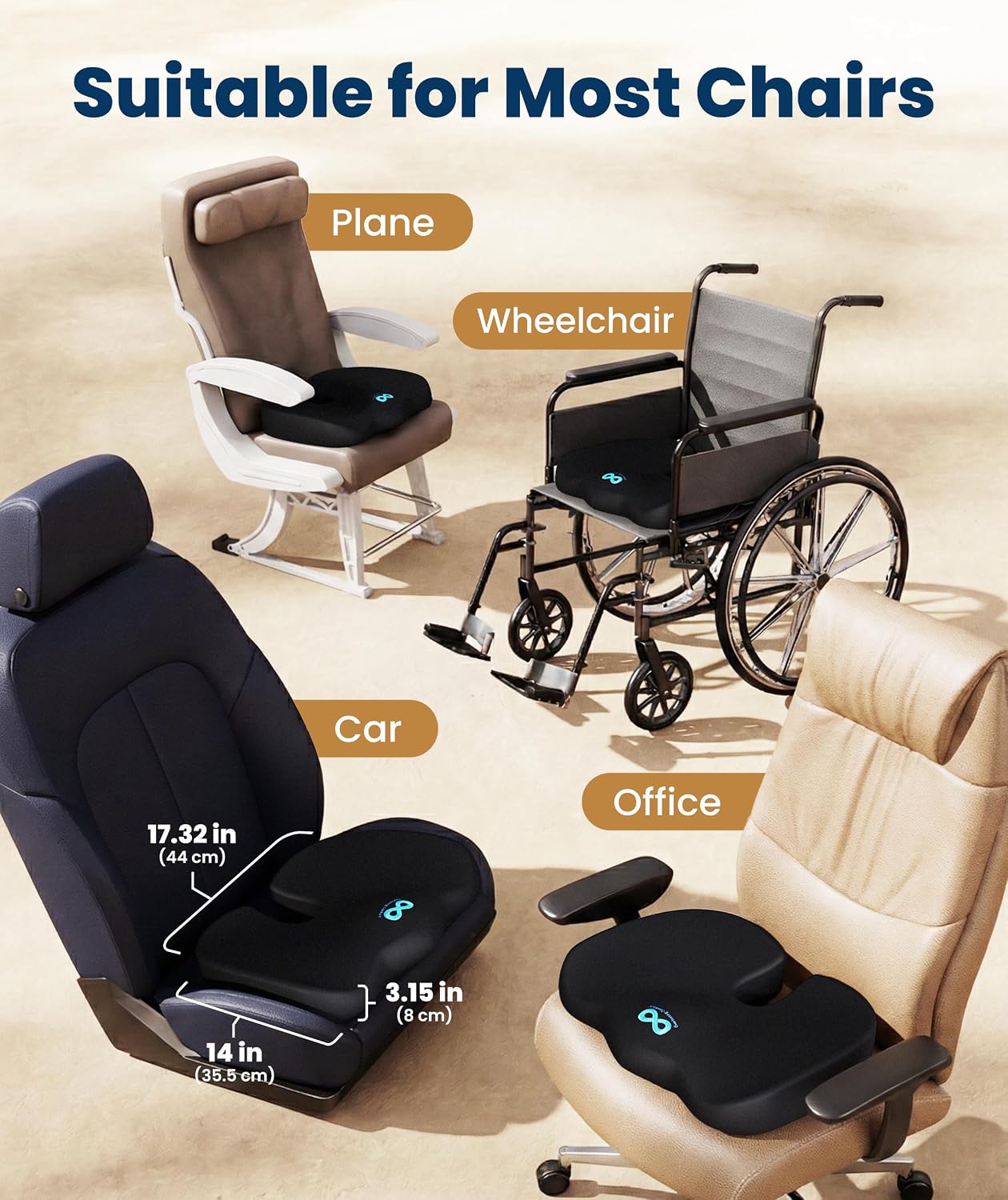 Premium Memory Foam Support Cushion