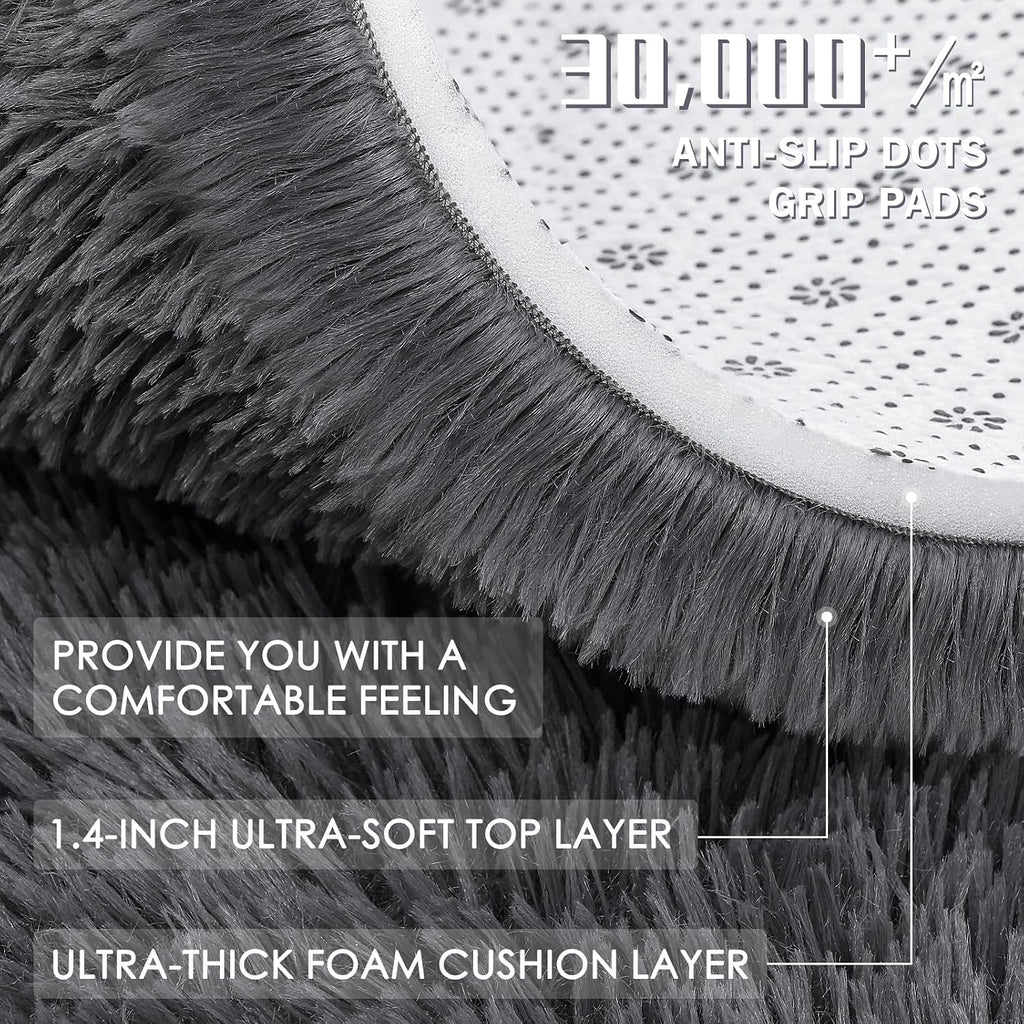 Luxurious Plush Safety Area Rug