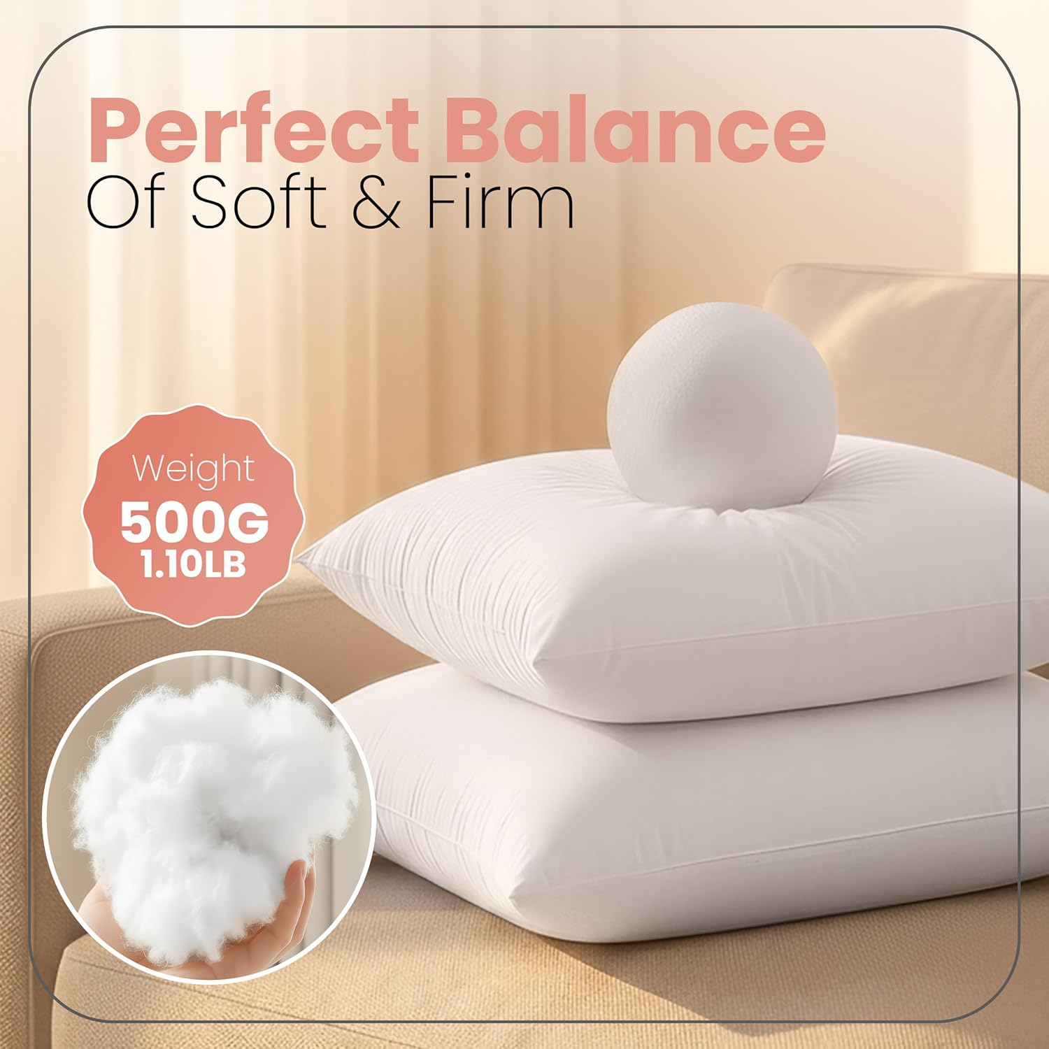 Elegant White Throw Pillow Set