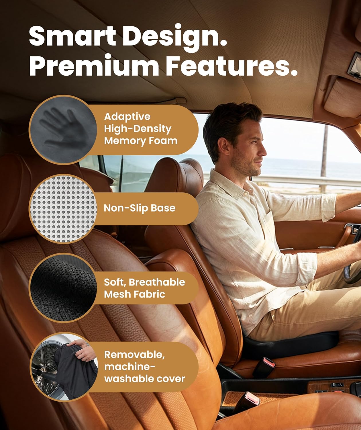 Premium Memory Foam Support Cushion