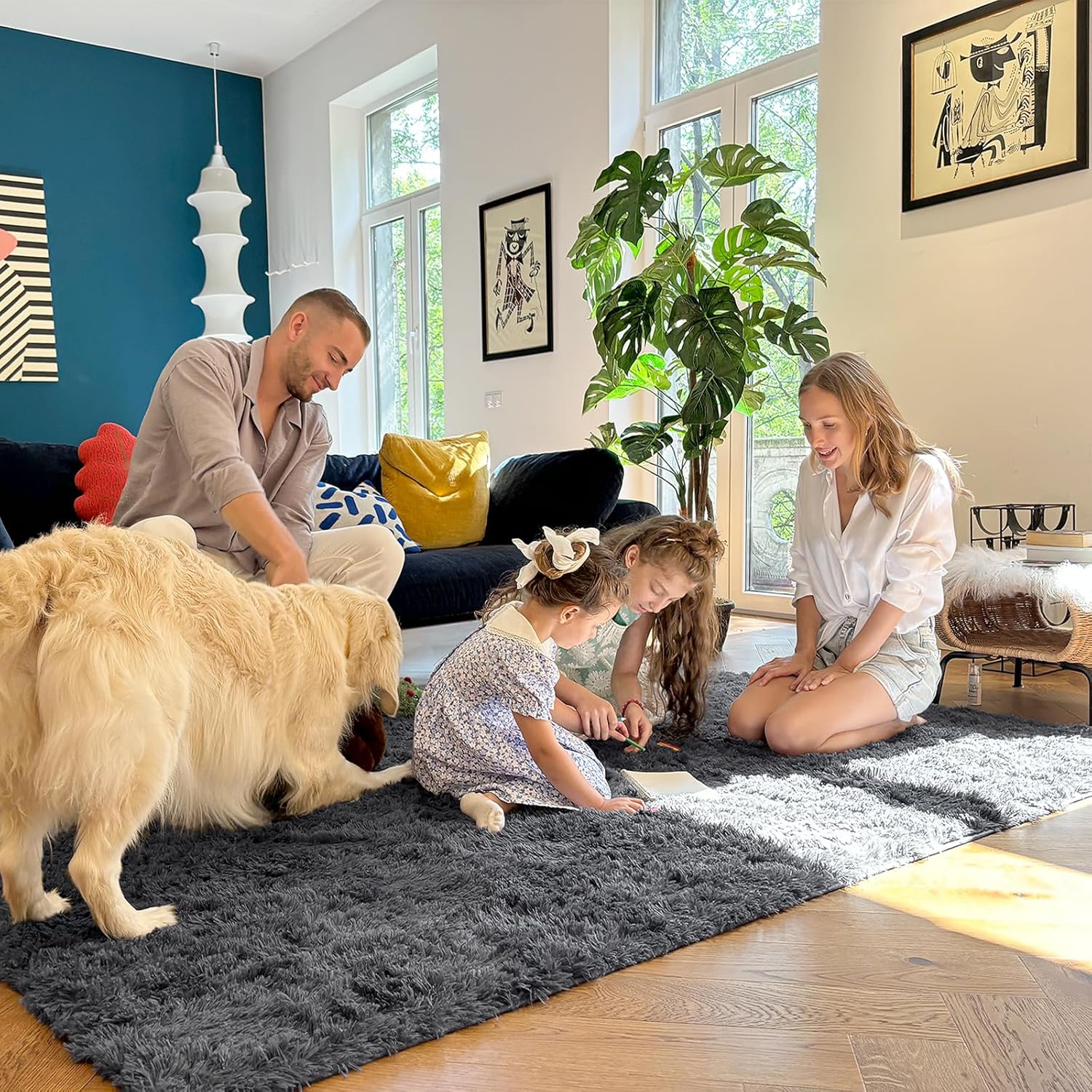 Luxurious Plush Safety Area Rug