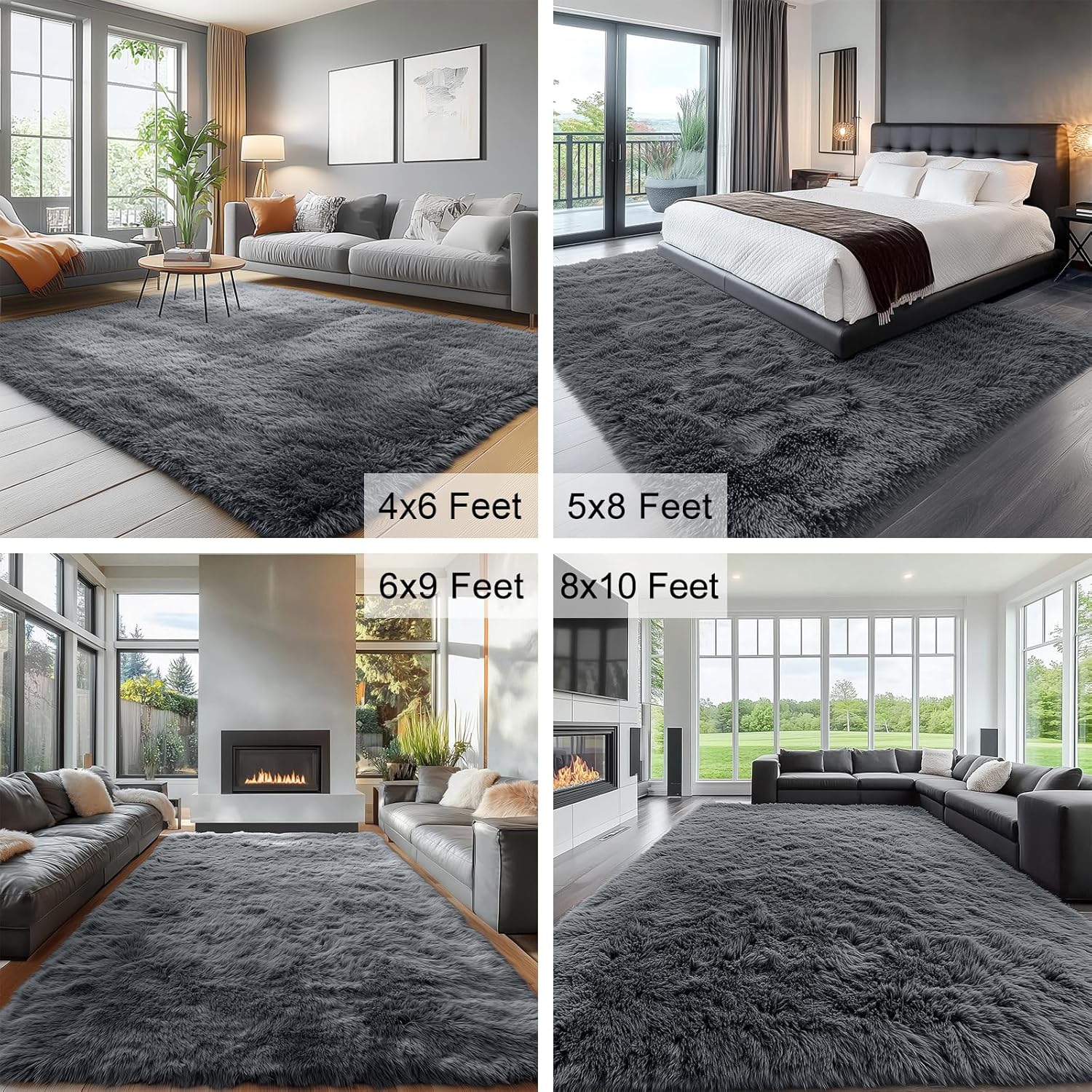 Luxurious Plush Safety Area Rug